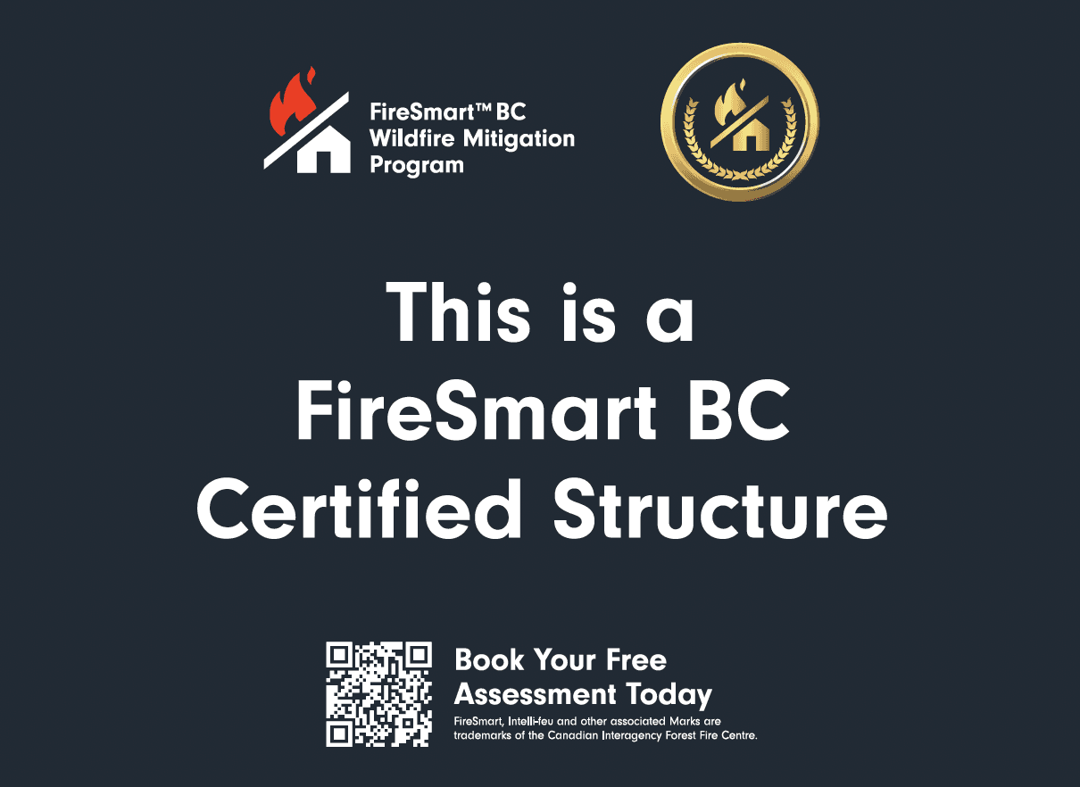 FireSmart Lawn Sign: This is a FireSmart Structure