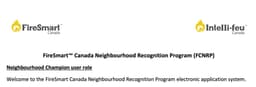 FireSmart Neighbourhood Champion Portal Instructions