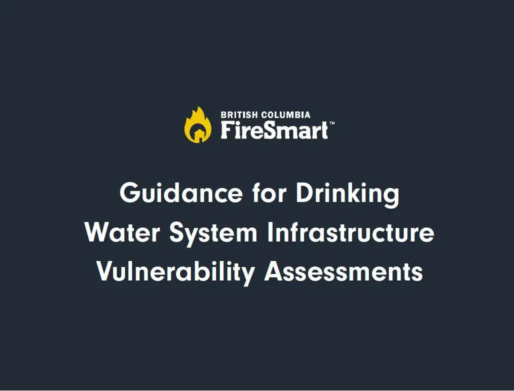 Guidance for Drinking Water System Infrastructure Vulnerability Assessment