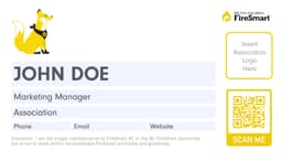 FireSmart Business Card Template