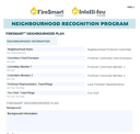Form for Neighbourhood Recognition Program