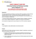 Community FireSmart and Resiliency Committee Terms of Reference