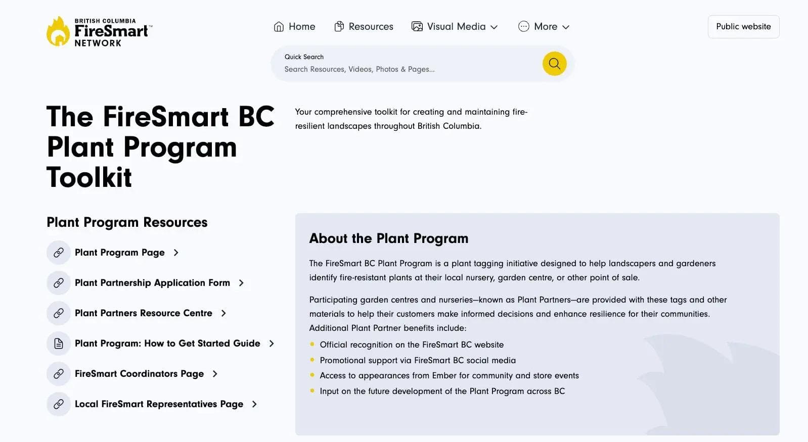 screenshot of the toolkit